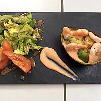 recette billes d'avocat, sauce rose