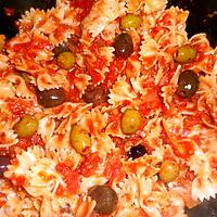 recette Farfalles aux deux olives
