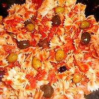 recette Farfalles aux deux olives