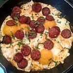 recette oeufs au chorizo (recette express)