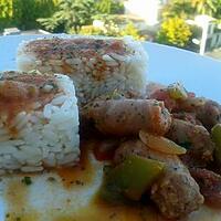recette chipolatas à la basquaise