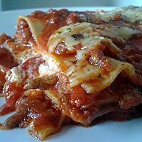 recette lasagne à la bolognaise et poivrons grillés