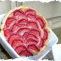 recette Ooo Tartelette aux fraises & à la compotée de rhubarbe ooO