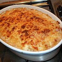 recette Gratin de chou-fleur aux saucisses