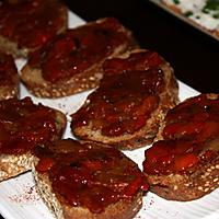 recette Bruschetta aux poivrons grillés