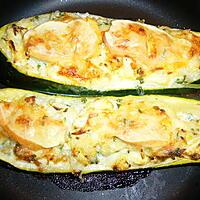 recette Courgettes farcies au reblochon