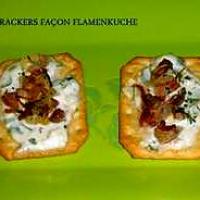 recette CRACKERS FAÇON FLAMENKUCHE