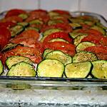 recette Gratin de riz aux tomates et aux courgettes
