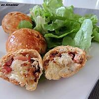 recette Petits pains au chorizo et oignons frits