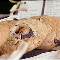 recette Cookies crousti-moelleux au chocolat et fleur de Sel