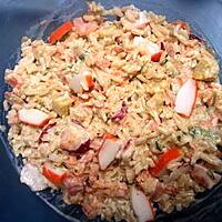 recette salade de riz au surimi
