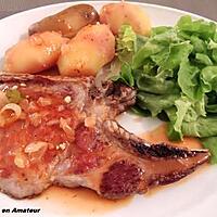 recette Côte de porc sauce charcutière