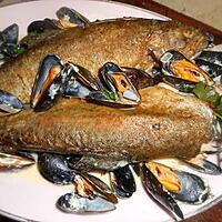 recette Truite aux moules de bouchot