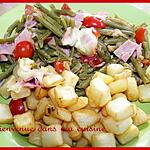 recette Gratin haricot verts jambon & tomate