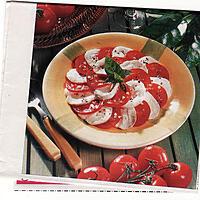 recette Salade de tomates à l mozzarella