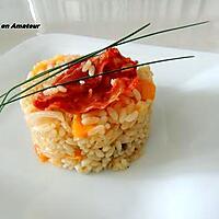 recette Risotto au chorizo et lard