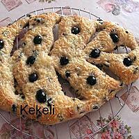 recette Fougasse aux olives noires