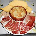 recette CAMEMBERT AU FOUR CHARCUTERIE ET POLENTA