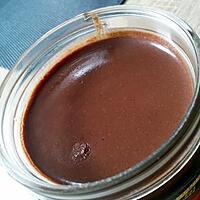 recette Sauce choco/noisette bio