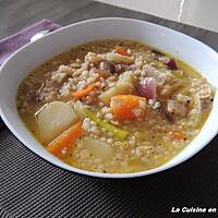 recette Soupe aux céréales gourmandes et légumes