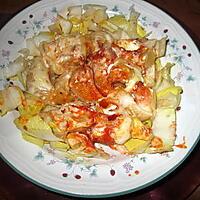 recette assiette  ..gratin   grosse pate et reste des coquilles crevettes poireaux blog  l eau a la bouche