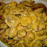 recette Escalope de veau et cepes à la crème