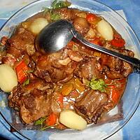 recette Queue de boeuf confite au vin blanc