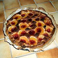 recette Tarte à l'abricot et gelée de groseille.