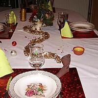 recette Déco de table pour Noël et menu