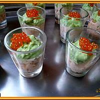 recette Verrine mousse d'avocat saumon