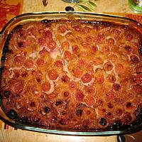 recette * Clafoutis cerises et amandes *