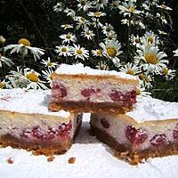 recette Tarte à la ricotta et aux framboises ,