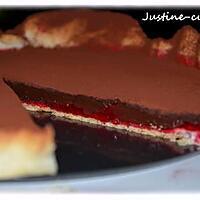 recette Tarte chocolat/framboise