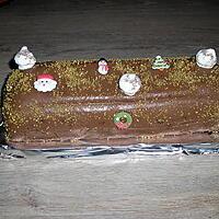 recette buche chocolat amandes et poires