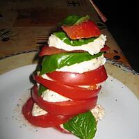 recette Mille-feuille de tomate mozzarella