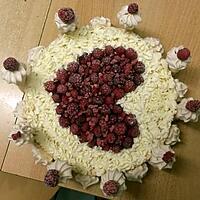 recette Vacherin glacé vanille / framboise