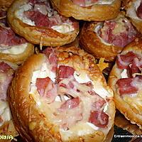 recette TARTELETTES JAMBON-FROMAGE