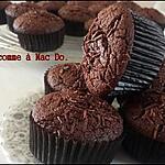 recette Muffins tout choco comme ceux du mac.Do