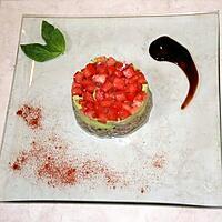 recette tartare de thon, avocat et tomates