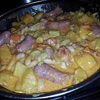 recette Ragout de pommes de terre et haricots blanc aux chipolatas