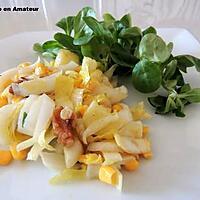 recette Salade endives, pommes, maïs....