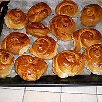 recette Petits pains briochés au chocolat.