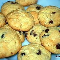 recette Cookies aux chocolat blanc et cranberries