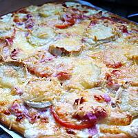 recette Pizza lardons / chèvre / miel