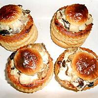 recette DES PETITES BOUCHEES A LA REINE (aux petits restes....)