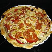 recette Tarte à la viande et tomates