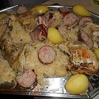 recette Faisan braisé en choucroute avec une morteau