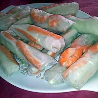 recette Les rouleaux de printemp aux crevettes/surimi de Mamie