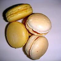 recette Macarons citrons et macarons caramel au beurre salé