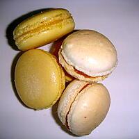 recette Macarons citrons et macarons caramel au beurre salé